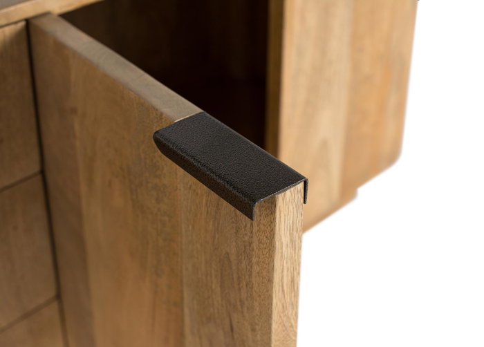 GINER Y COLOMER Mueble TV de madera de mango color Natural